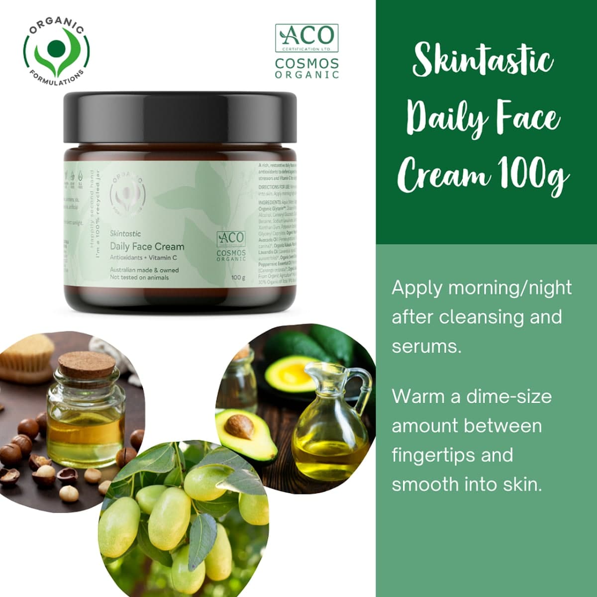 Thumbnail Organic Formulations Skintastic Daily Face Cream 100g