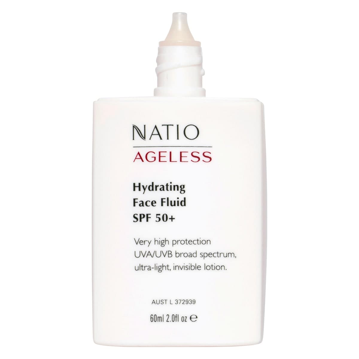 Thumbnail Natio Ageless Hydrating Face Fluid SPF50+ 60ml