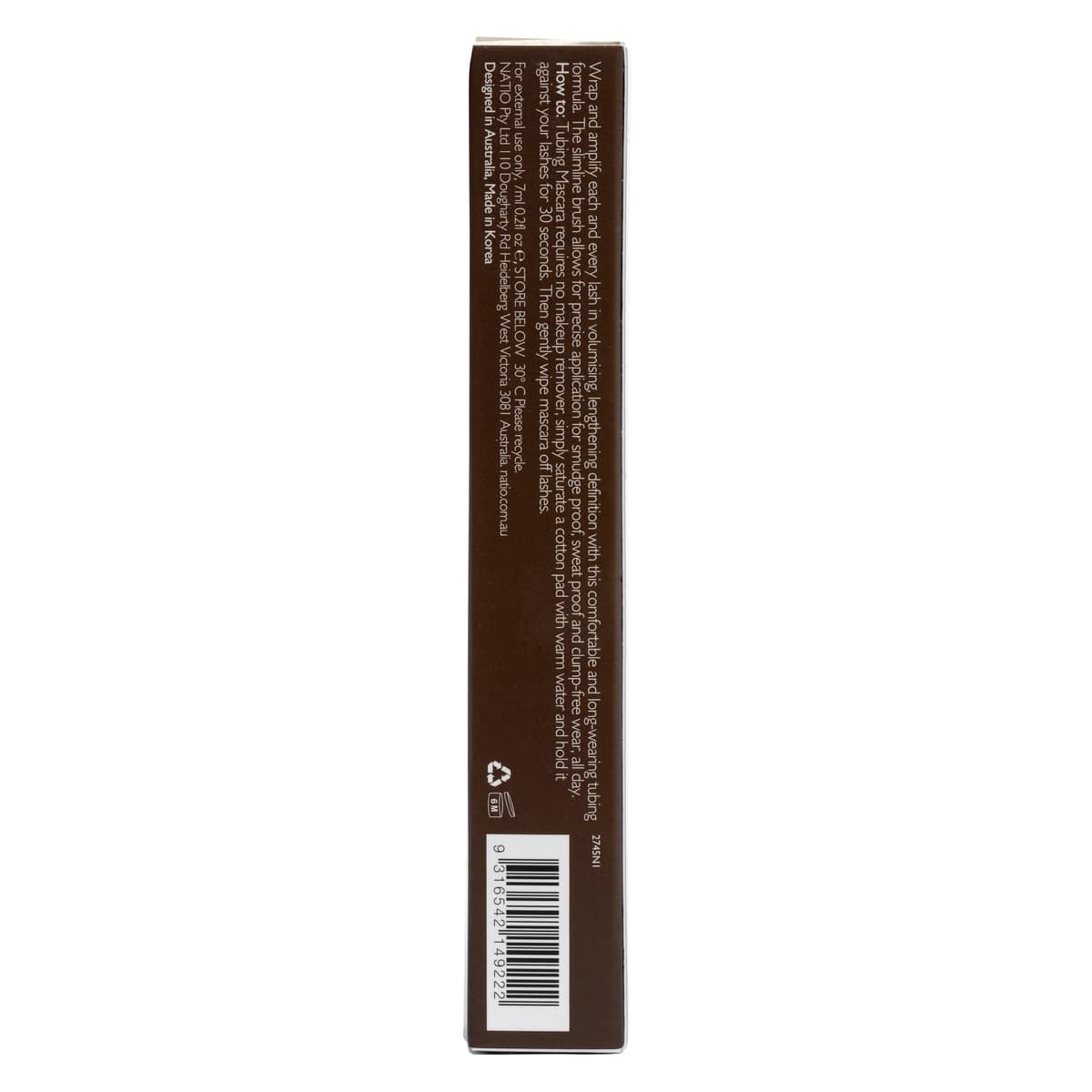 Thumbnail Natio Precision Tubing Mascara Brown 7ml