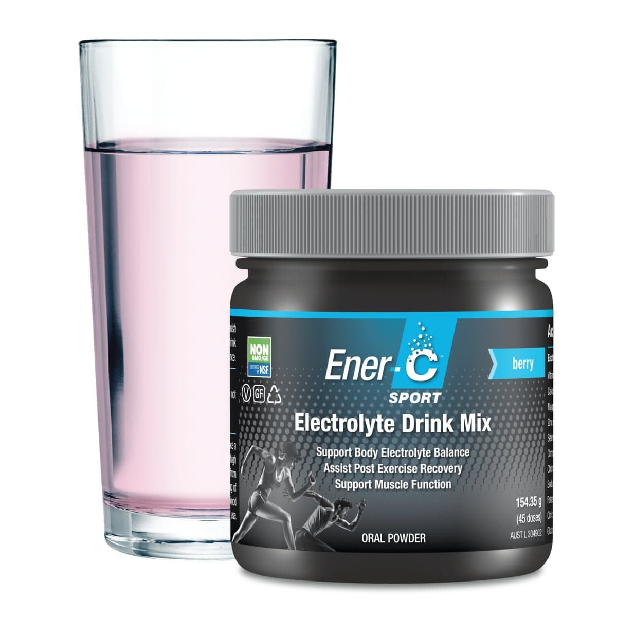 Thumbnail Ener-C Sport Electrolyte Drink Mix Berry Tub 154.35g (45Doses)