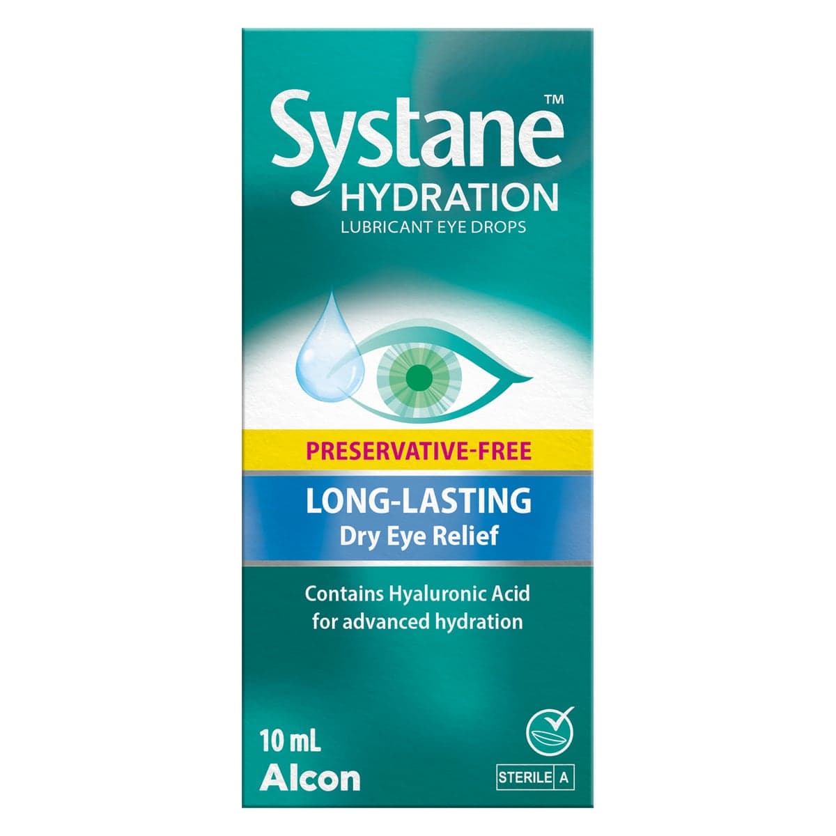 Thumbnail Systane Hydration Lubricant Eye Drops Preservative Free 10ml