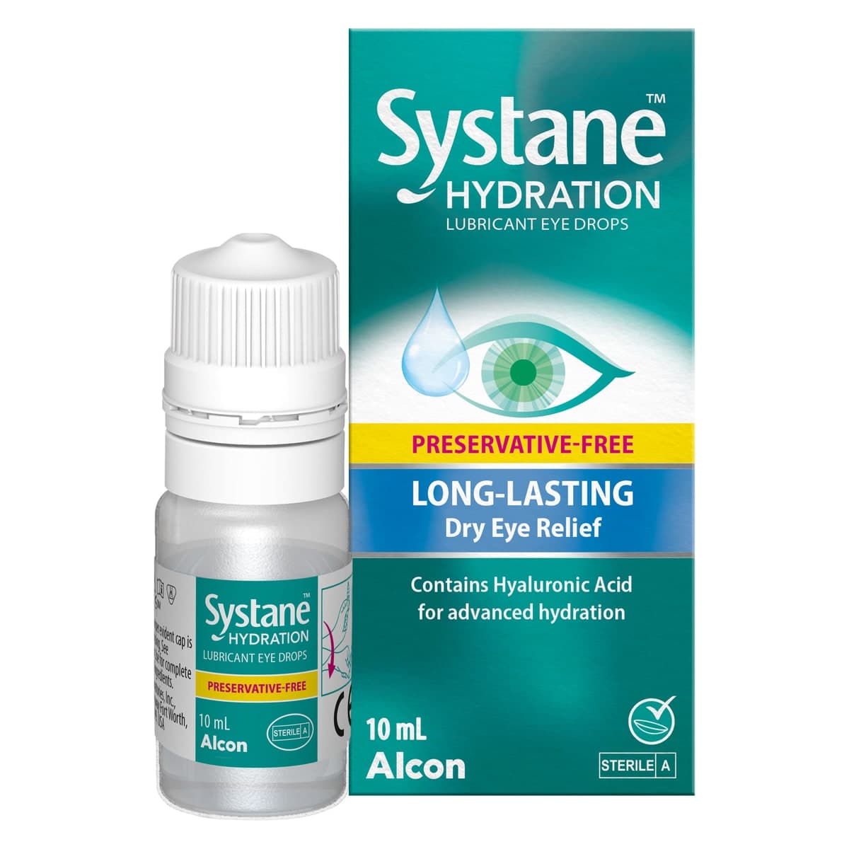 Thumbnail Systane Hydration Lubricant Eye Drops Preservative Free 10ml