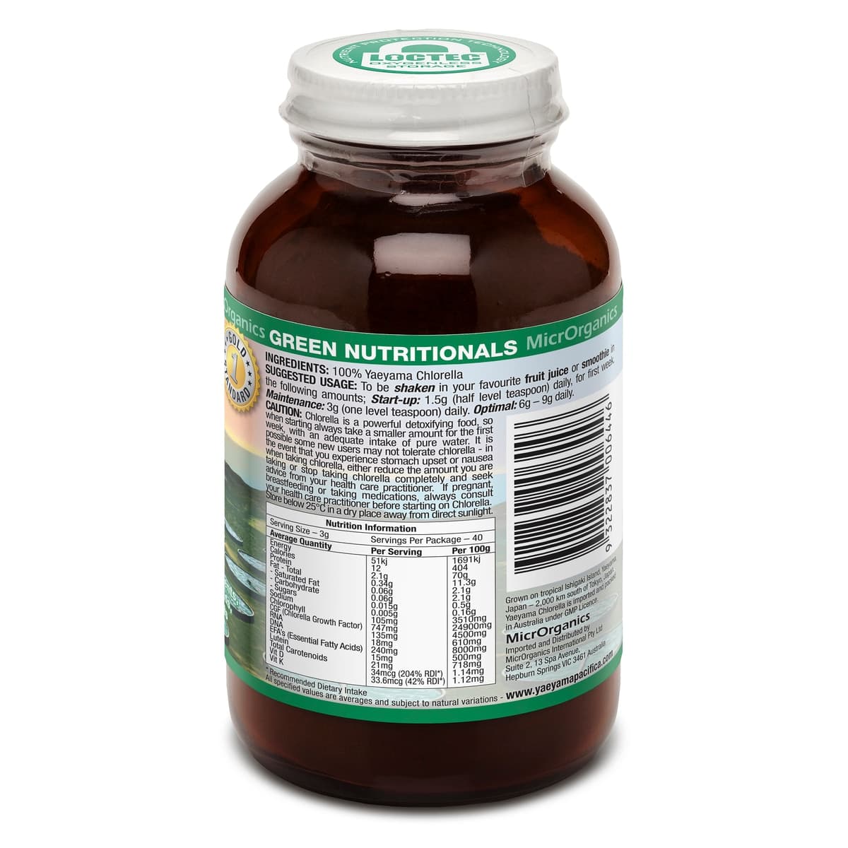 Thumbnail Green Nutritionals Yaeyama Pacifica Chlorella Powder 120g