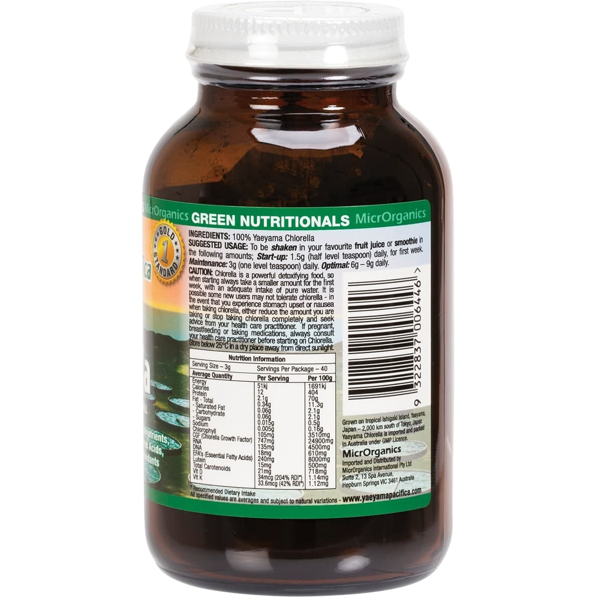 Thumbnail Green Nutritionals Yaeyama Pacifica Chlorella Powder 120g