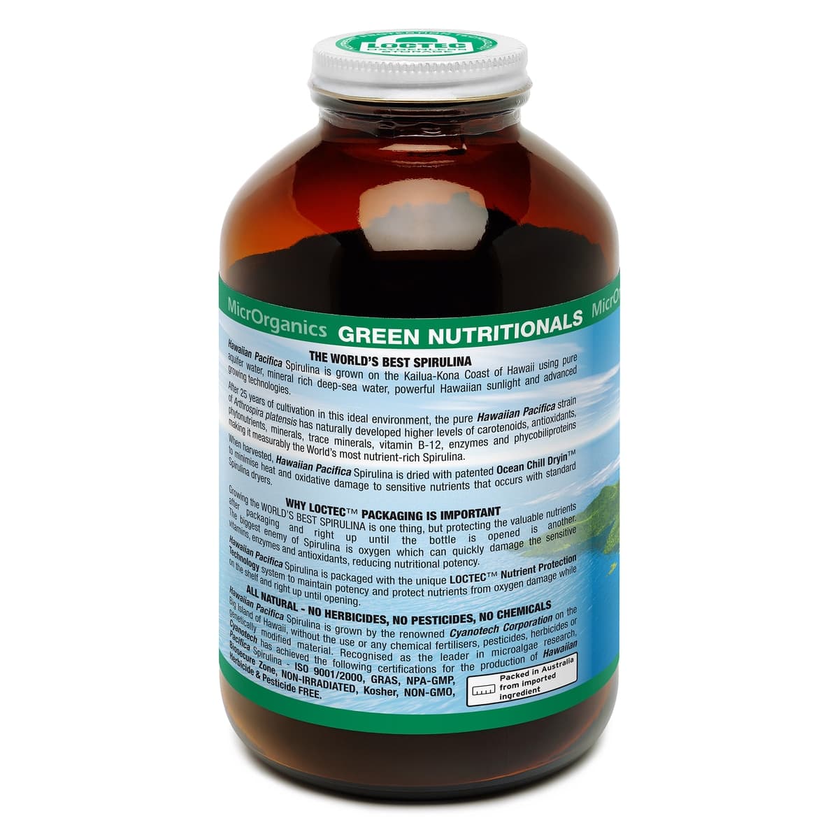 Thumbnail Green Nutritionals Hawaiian Pacifica Spirulina Powder 225g