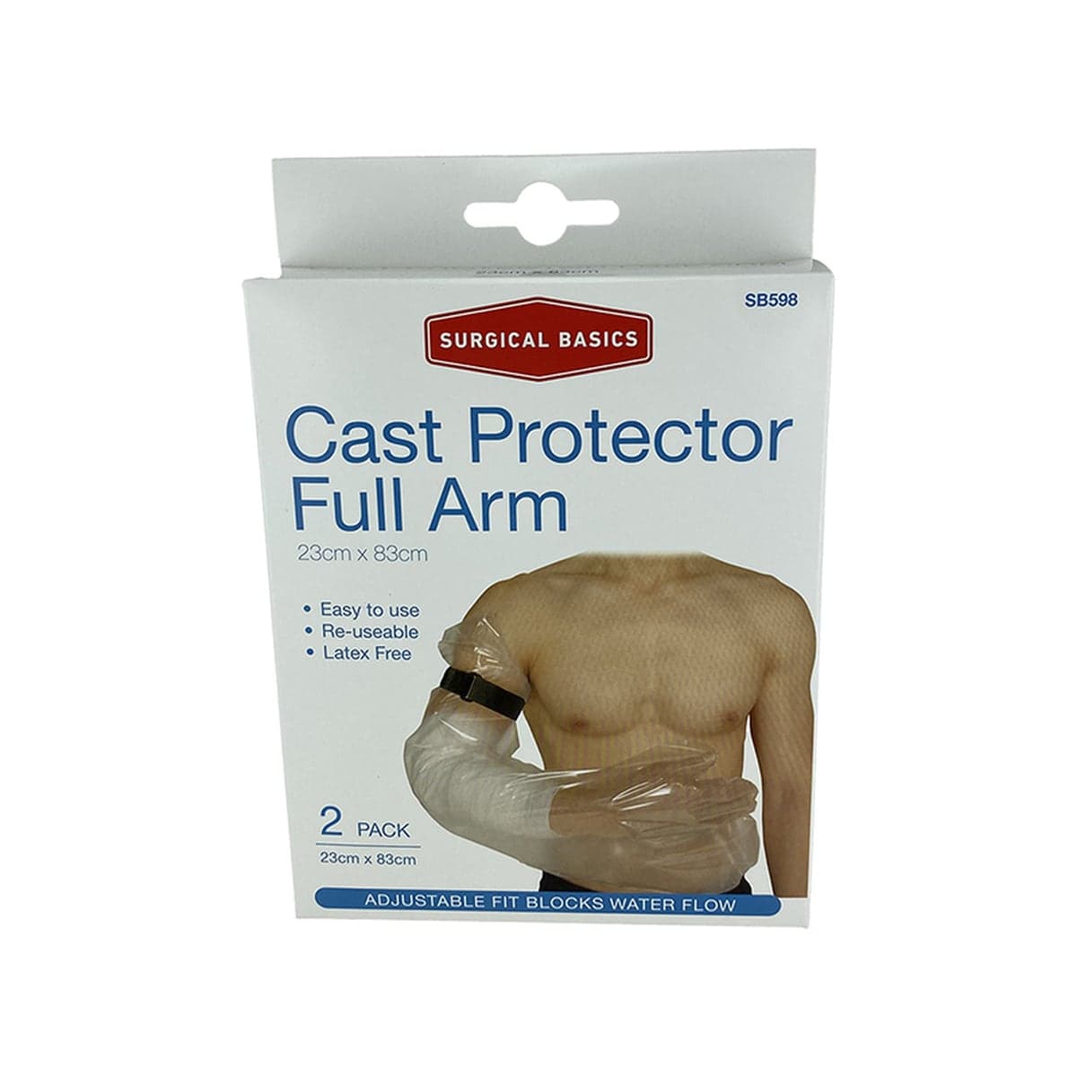 Thumbnail 3P Surgical Basics Cast Protector Full Arm 2 Pack
