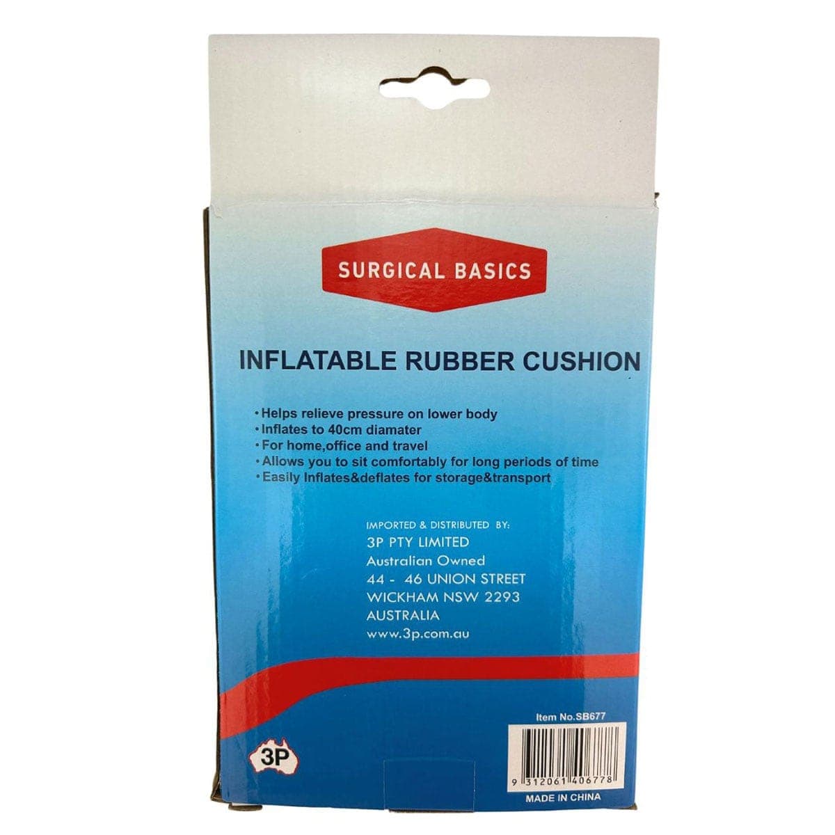 Thumbnail 3P Surgical Basics Inflateable Rubber Cushion 40cm