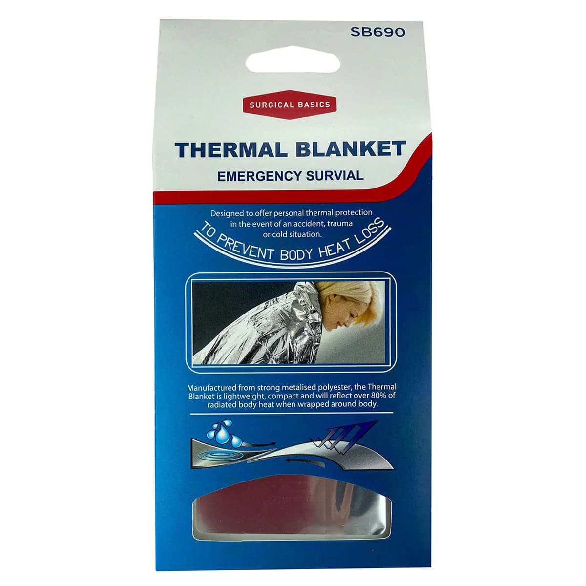 Thumbnail 3P Surgical Basics Emergency Thermal Blanket Single