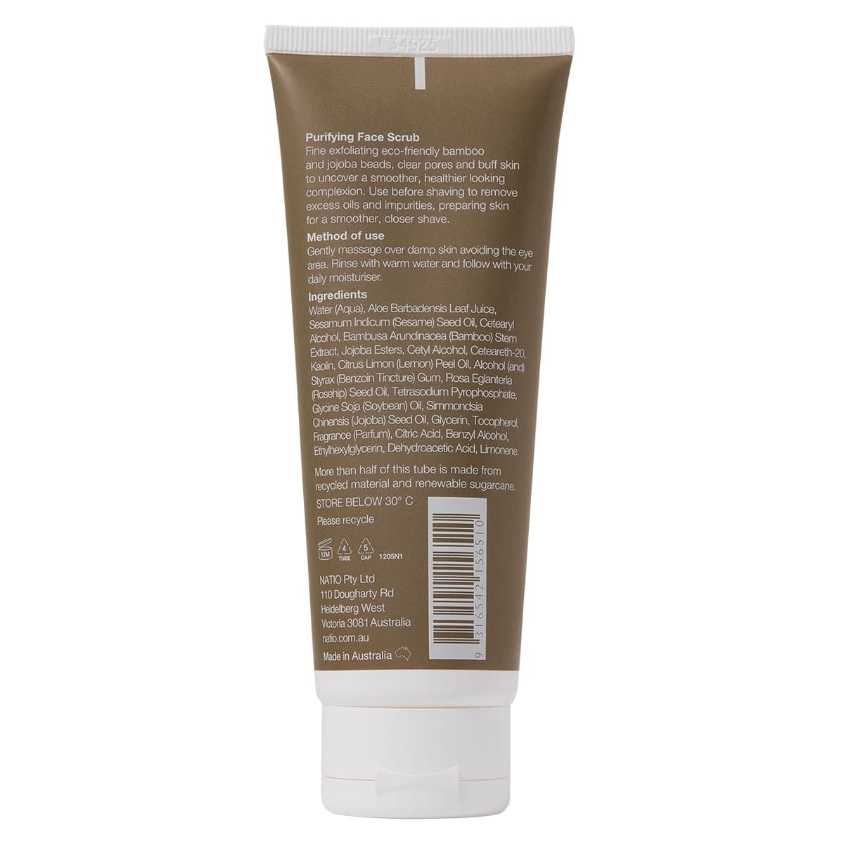 Thumbnail Natio Men's Purifying Face Scrub 100g