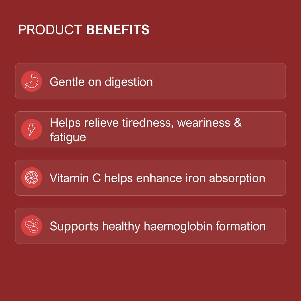 Thumbnail Vitaceuticals Ferrous + C Iron Supplement 30 Hard Capsules