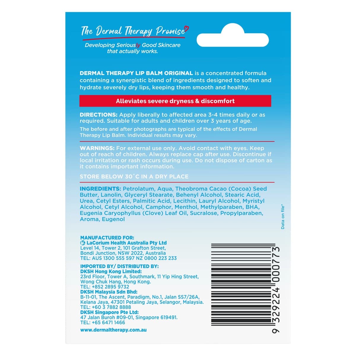 Thumbnail Dermal Therapy Lip Balm Original 10g