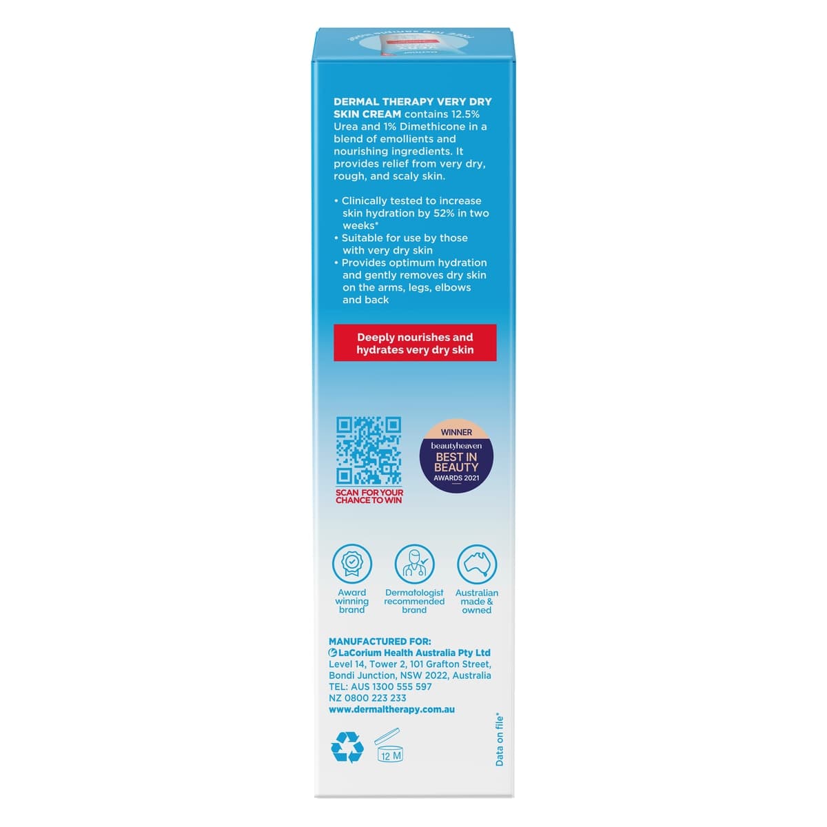 Thumbnail Dermal Therapy Very Dry Skin Cream 125g
