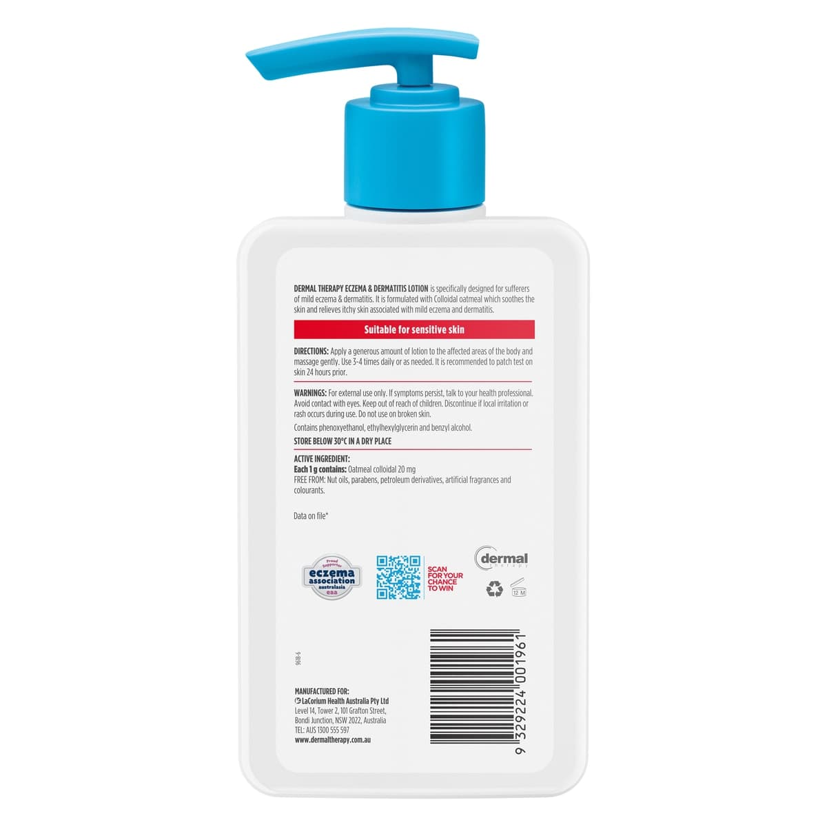 Thumbnail Dermal Therapy Eczema & Dermatitis Moisturising Lotion 250ml