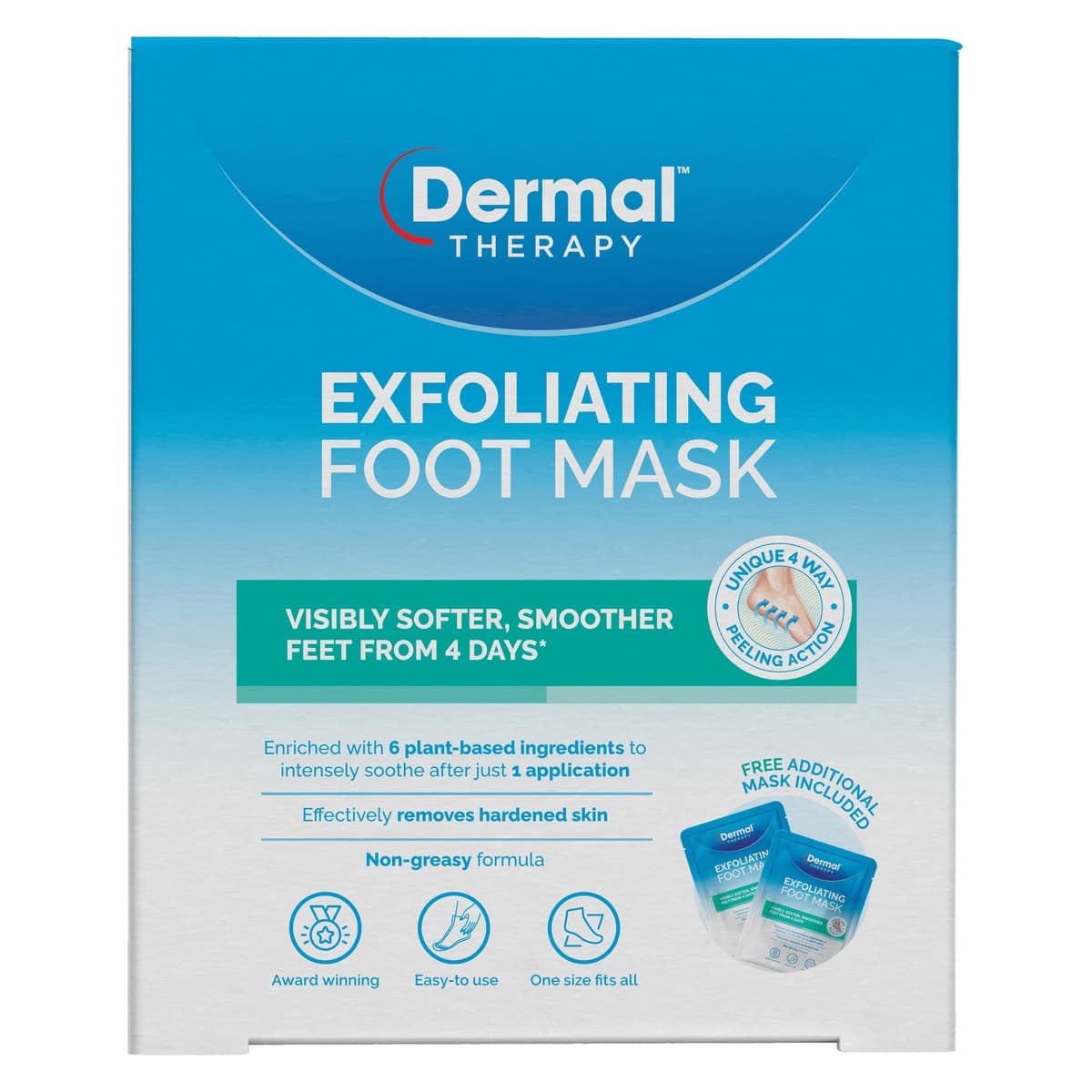 Thumbnail Dermal Therapy Exfoliating Foot Mask