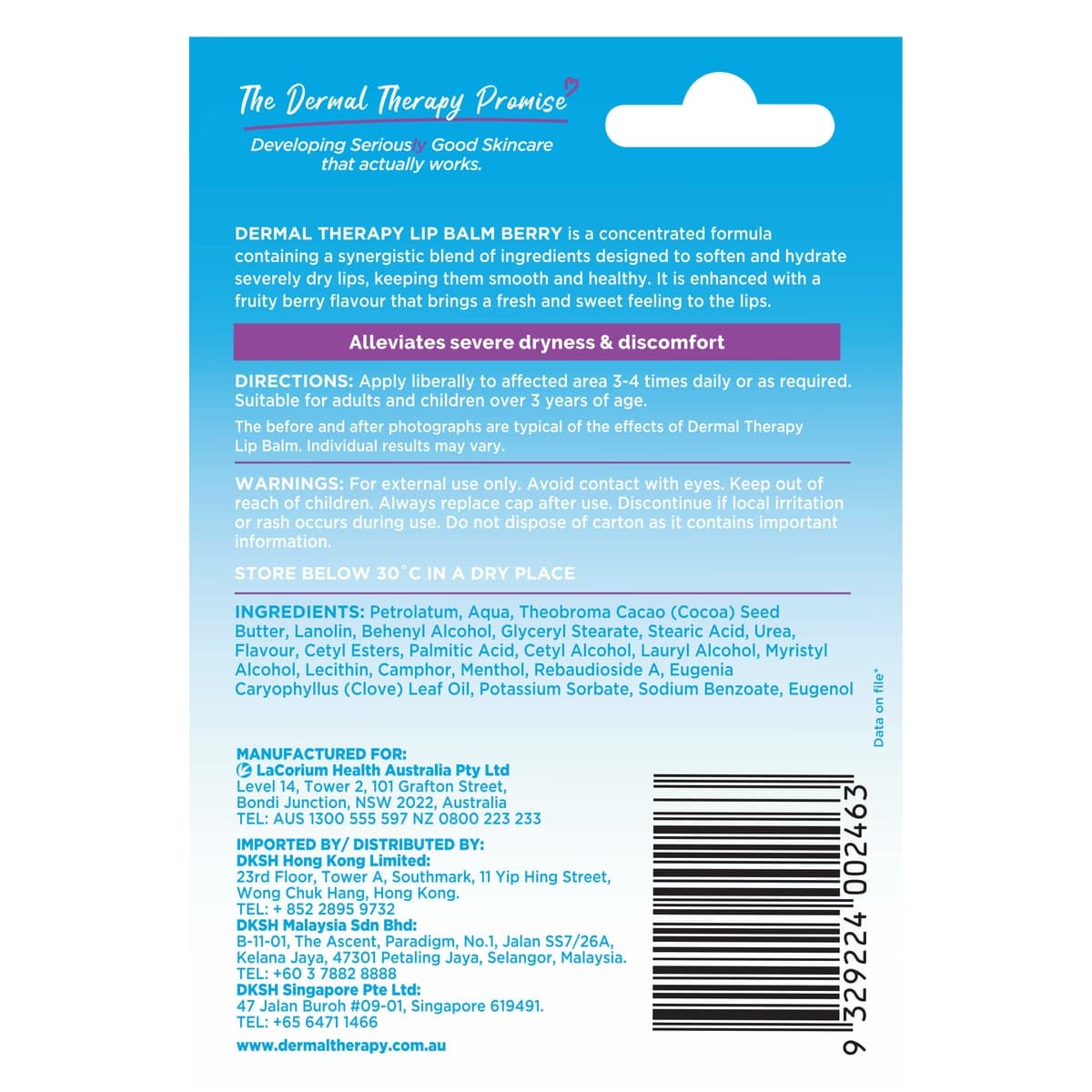 Thumbnail Dermal Therapy Lip Balm Berry 10g