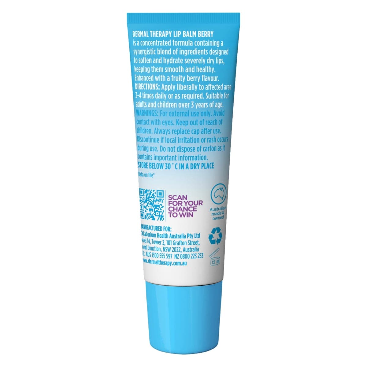 Thumbnail Dermal Therapy Lip Balm Berry 10g