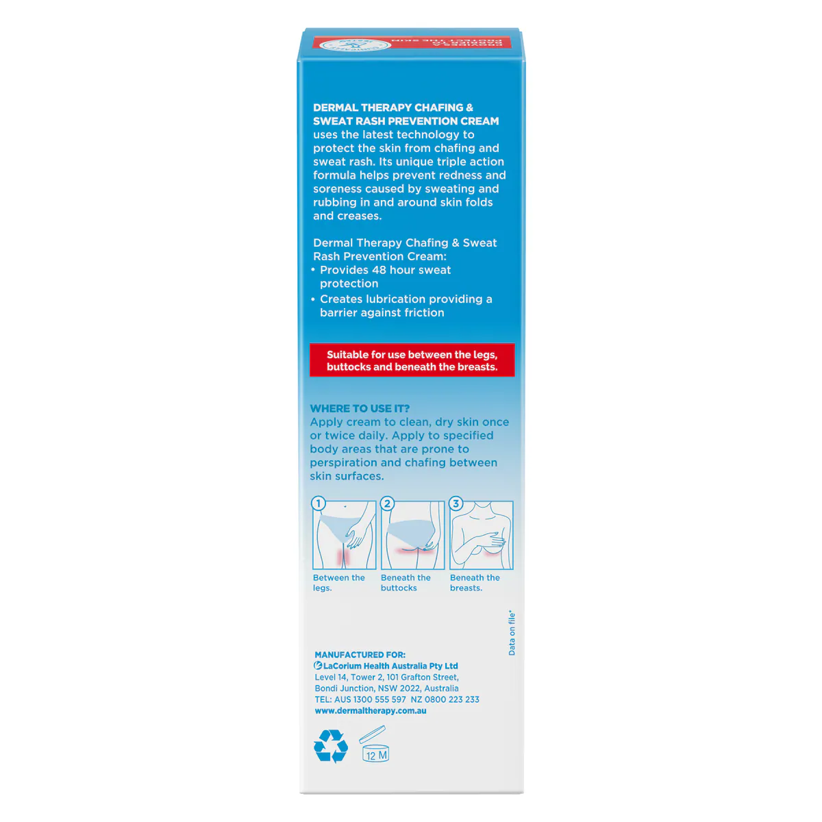 Thumbnail Dermal Therapy Chafing & Sweat Rash Prevention Cream 75g