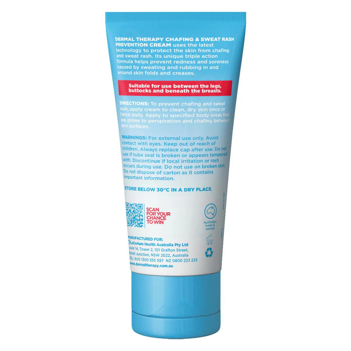 Thumbnail Dermal Therapy Chafing & Sweat Rash Prevention Cream 75g