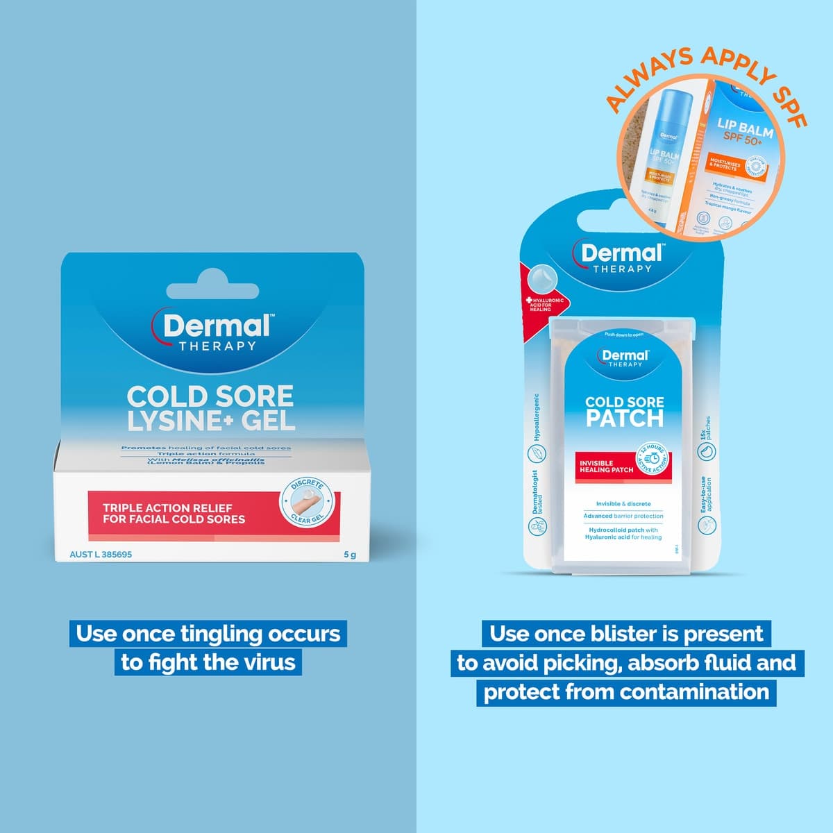 Thumbnail Dermal Therapy Cold Sore + Lysine Gel 5g