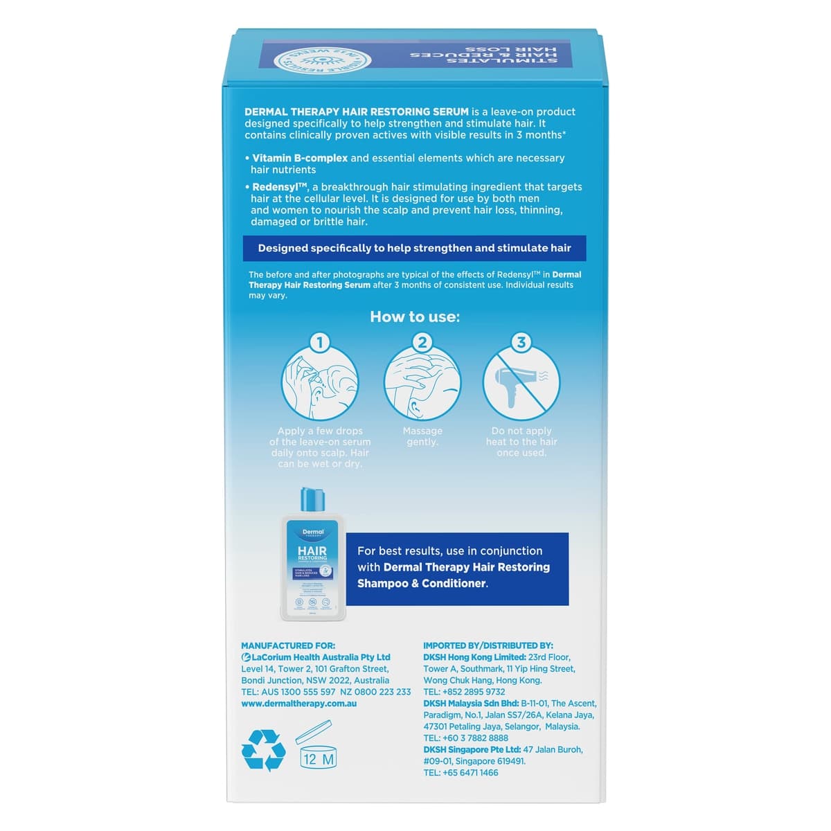 Thumbnail Dermal Therapy Hair Restoring Serum 60g