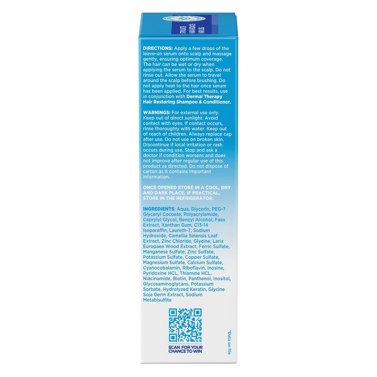 Thumbnail Dermal Therapy Hair Restoring Serum 60g