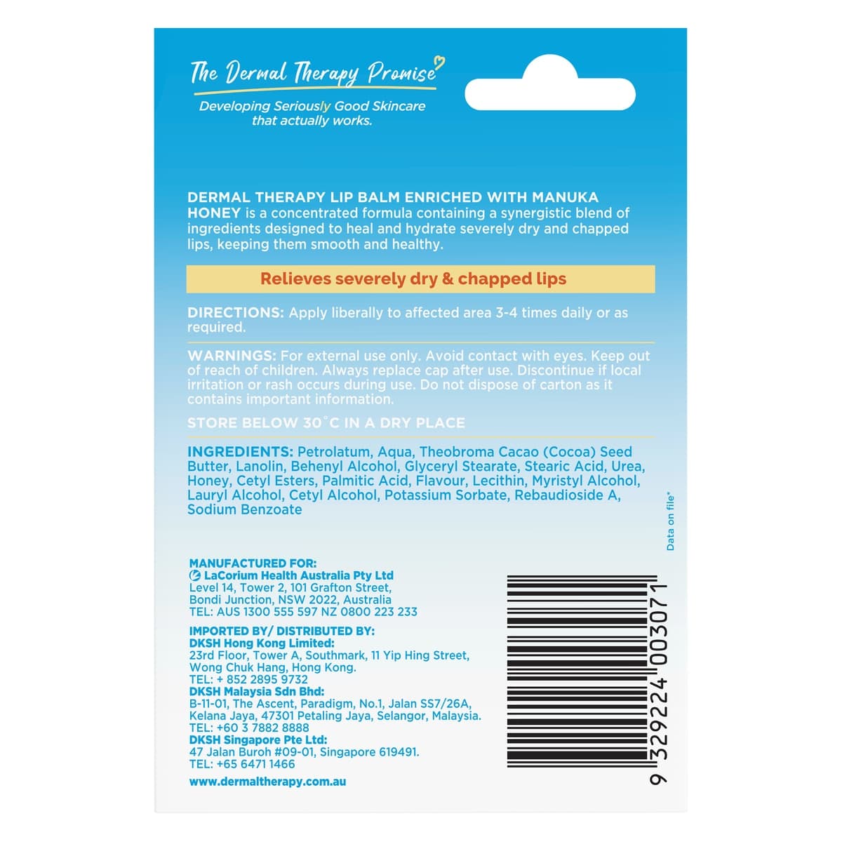 Thumbnail Dermal Therapy Lip Balm Manuka Honey 10g