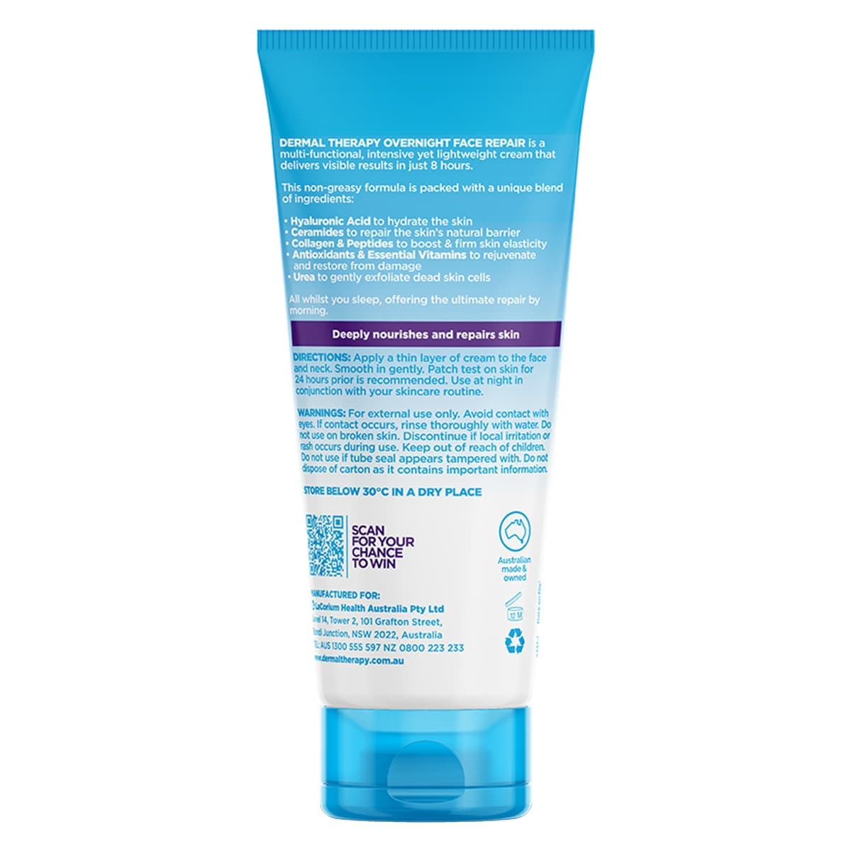 Thumbnail Dermal Therapy Overnight Face Repair Cream 40g