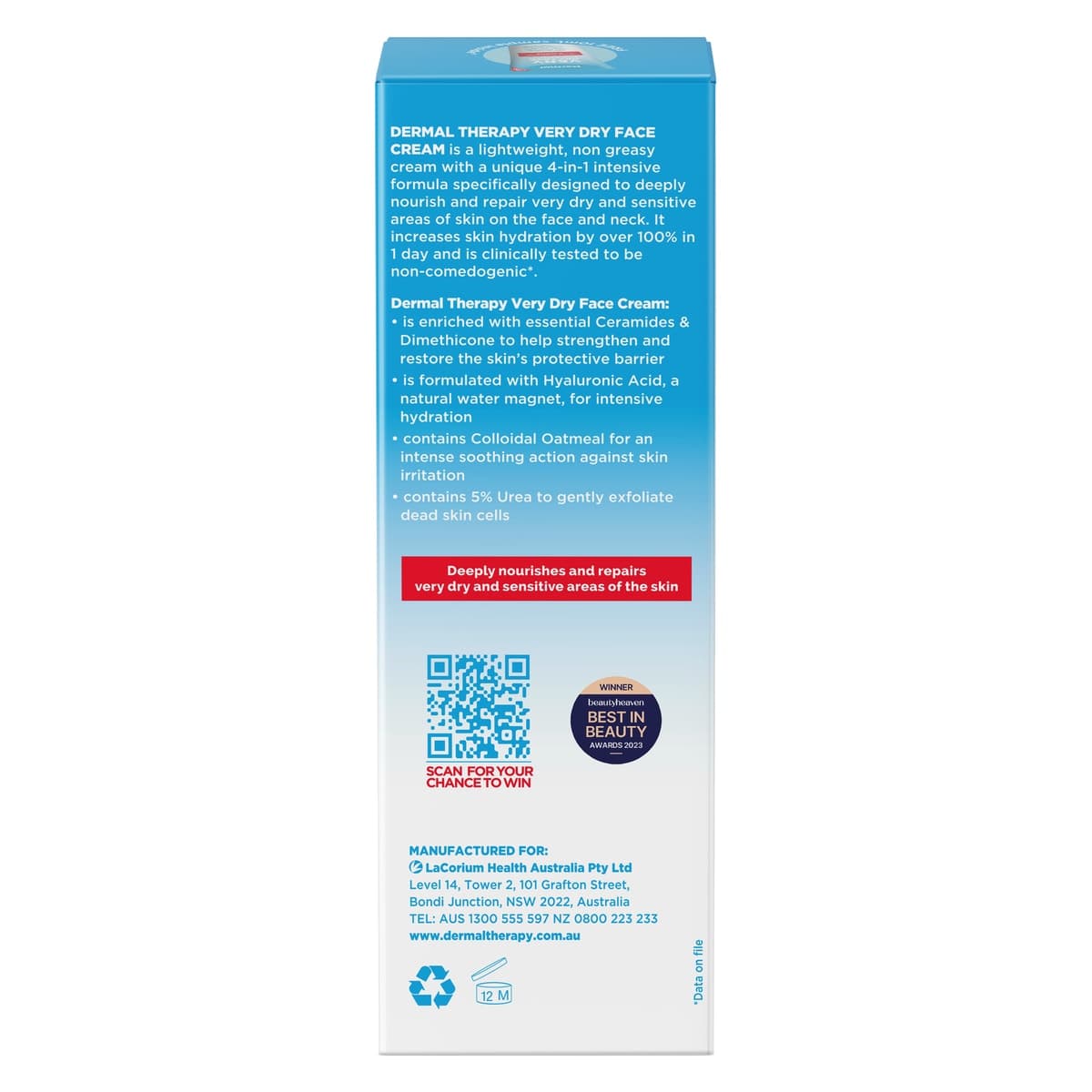 Thumbnail Dermal Therapy Very Dry Face Cream 50g