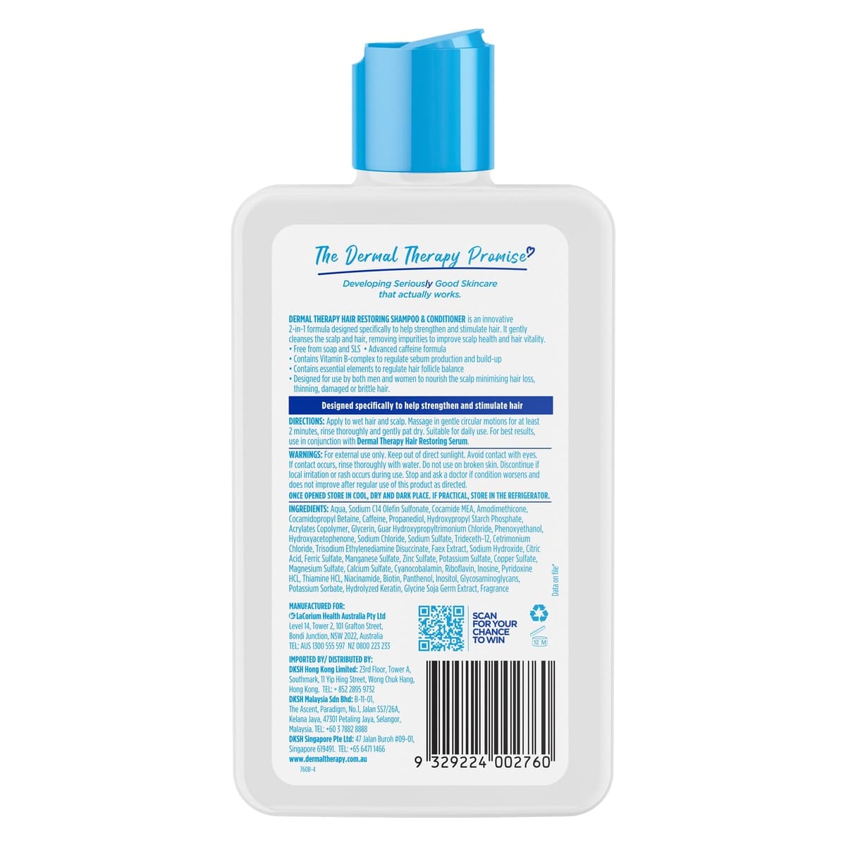 Thumbnail Dermal Therapy Hair Restoring Shampoo & Conditioner 210ml