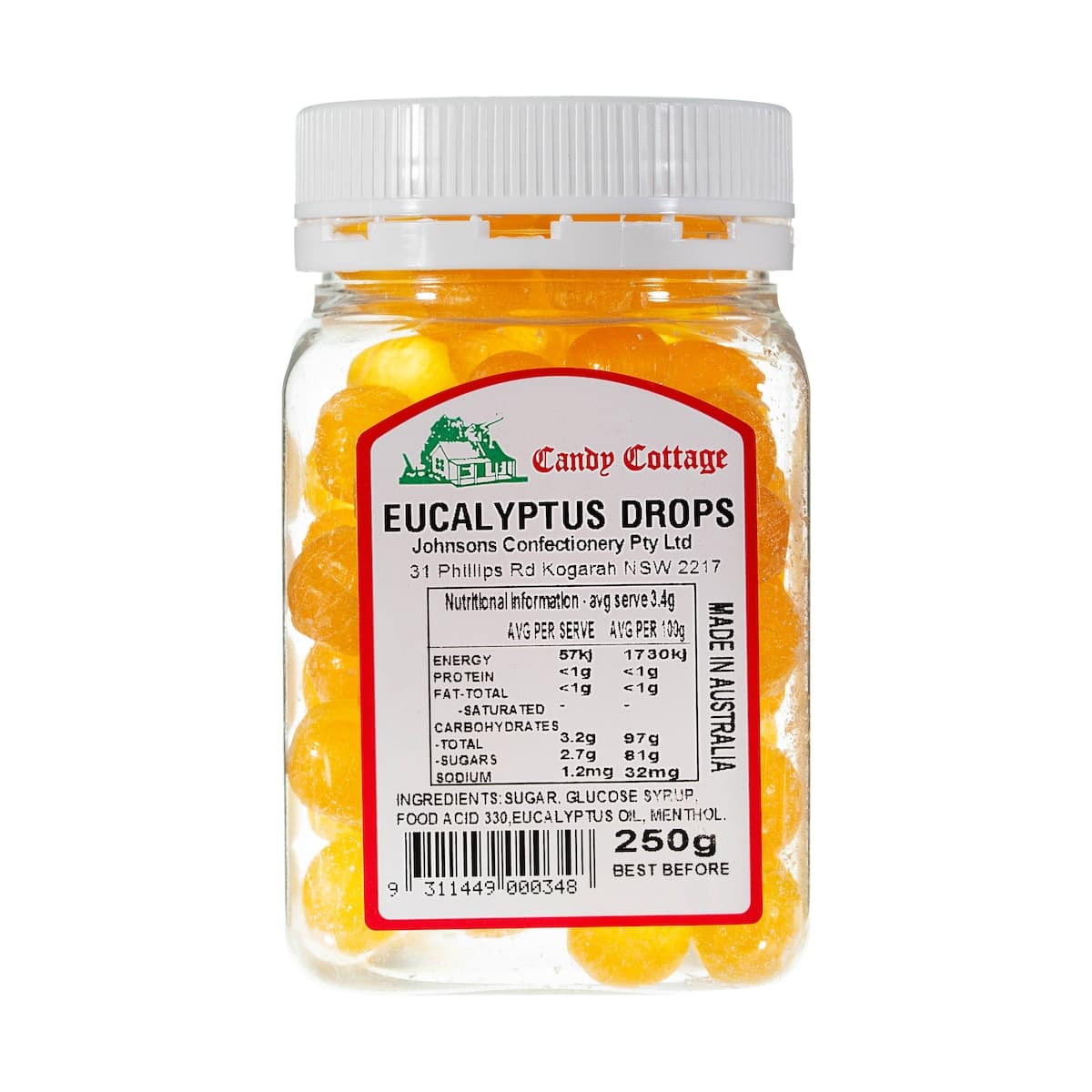Thumbnail Candy Cottage Eucalyptus Drops Jar 250g