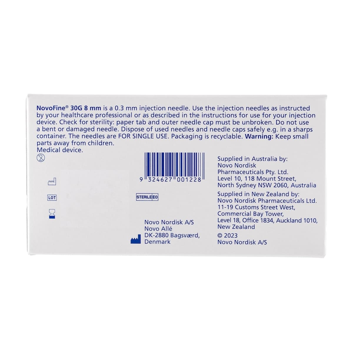 Thumbnail Novofine Pen Needle 30G x 8mm 100 Needles