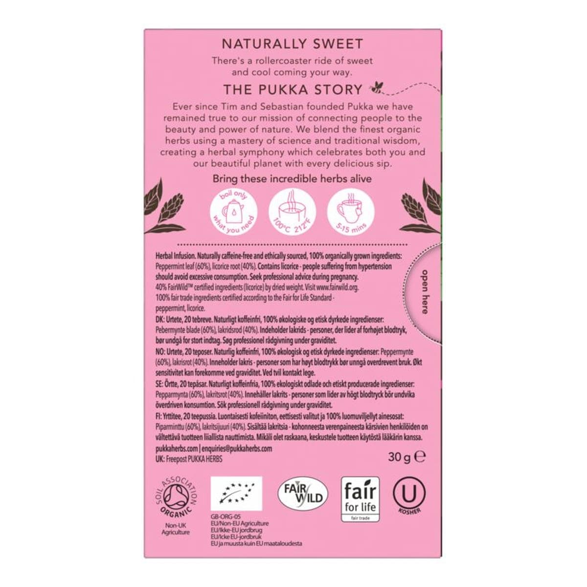 Thumbnail Pukka Peppermint & Licorice Tea Bags 20 Pack