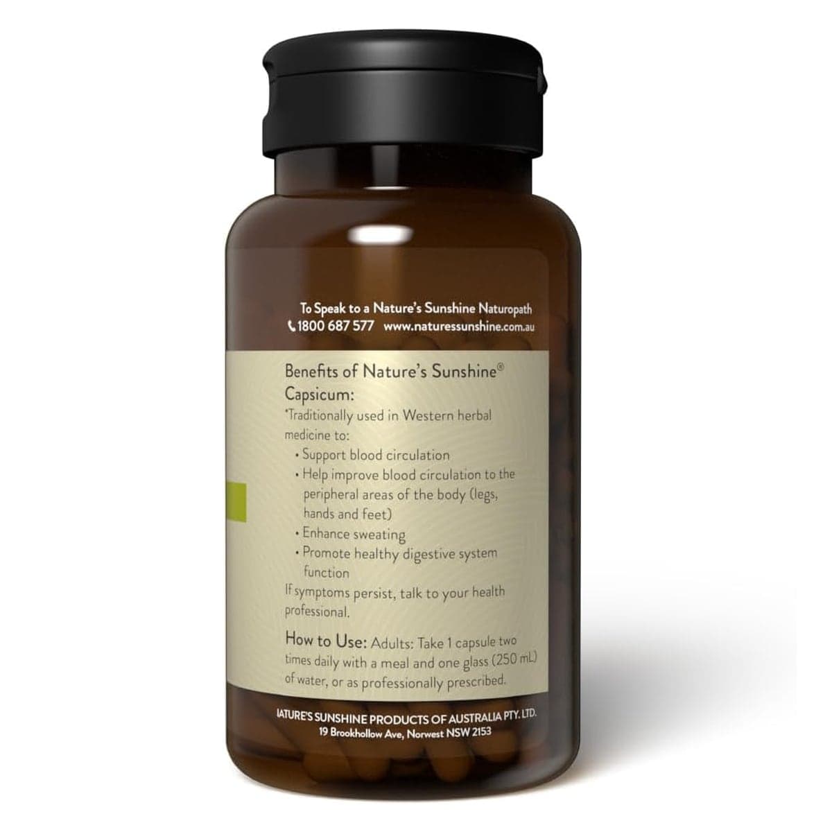 Thumbnail Nature's Sunshine Capsicum 475mg 100 Capsules
