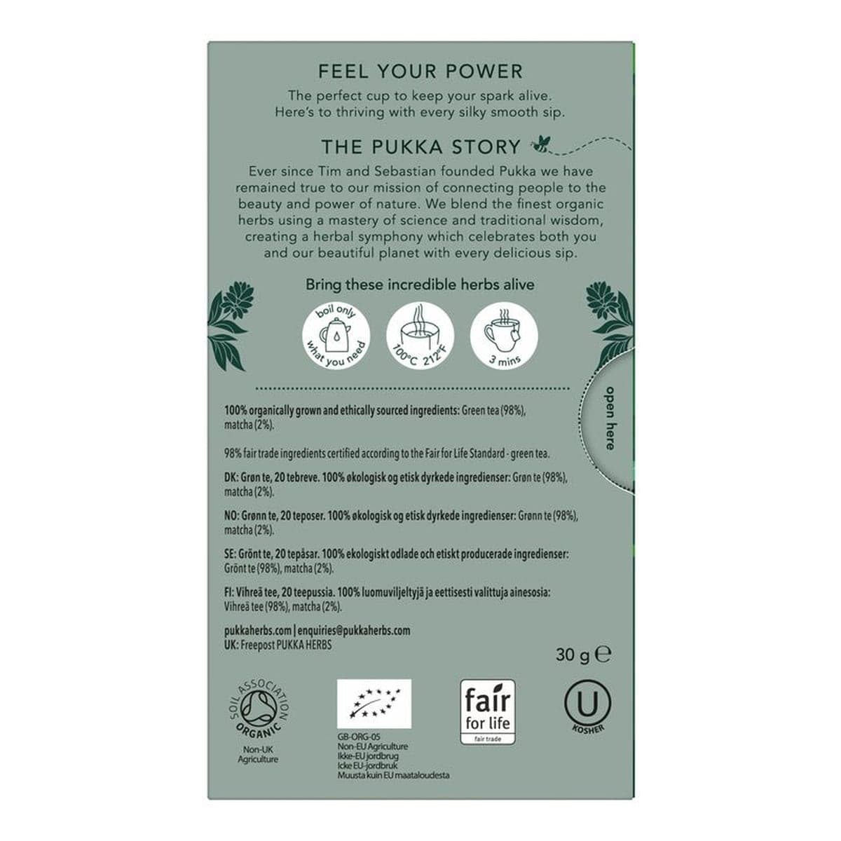 Thumbnail Pukka Herbs Supreme Matcha Green Tea Bags 20 Pack