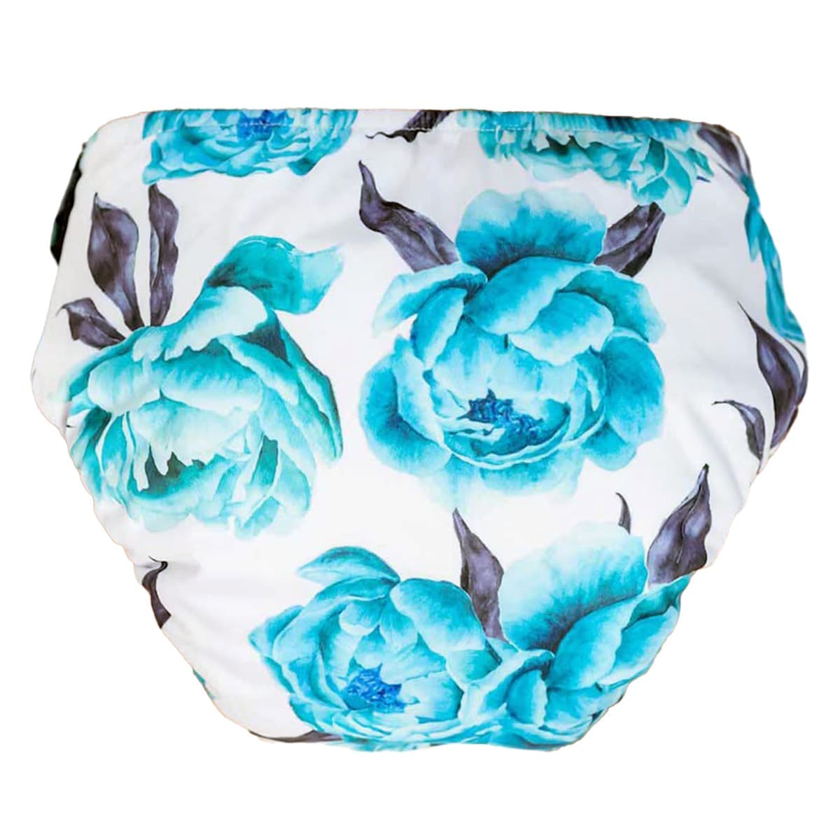 Thumbnail Designer Bums Reusable Nappy Aquamarine Peony