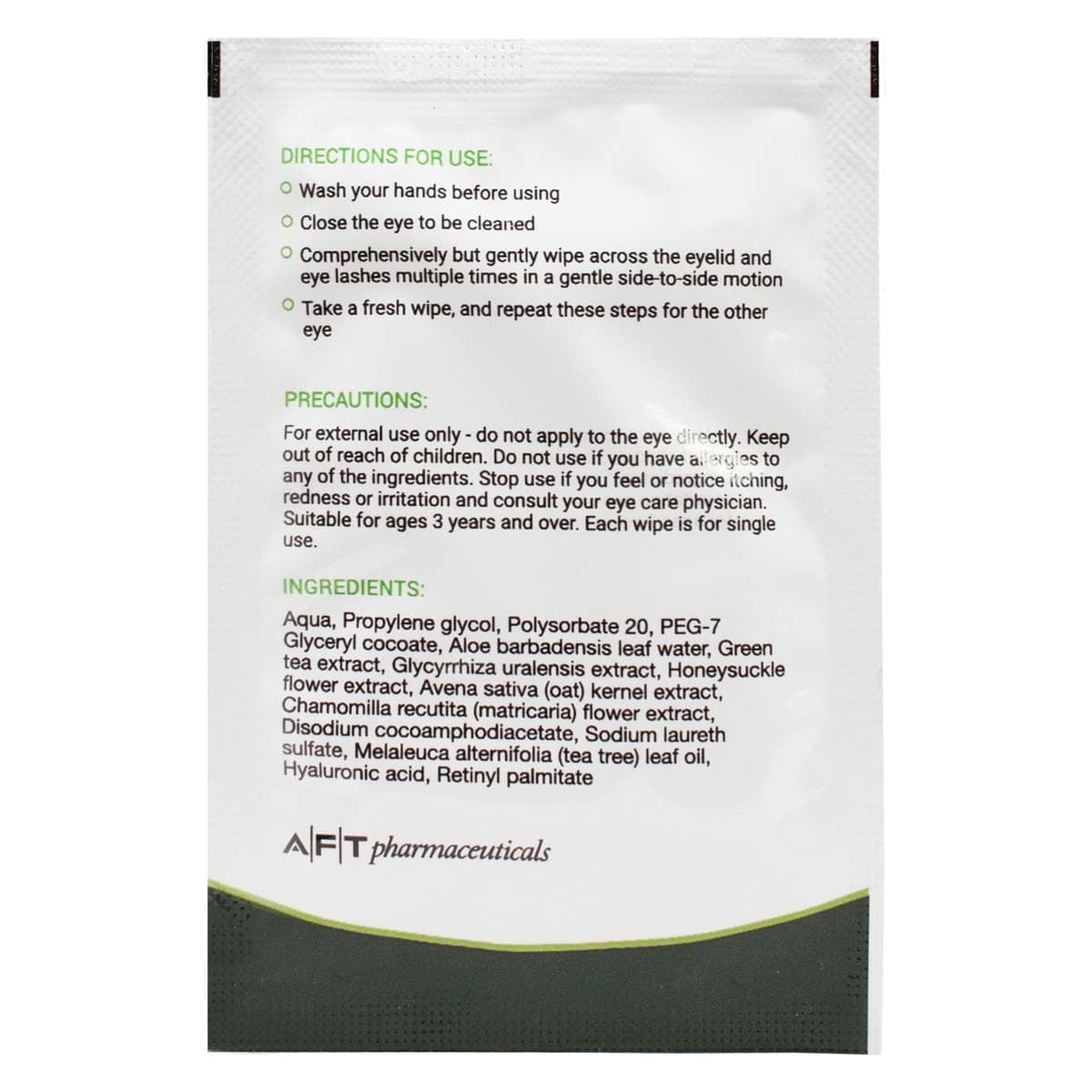Thumbnail Opti-Soothe Preservative Free Eyelid Wipes 30 Pack