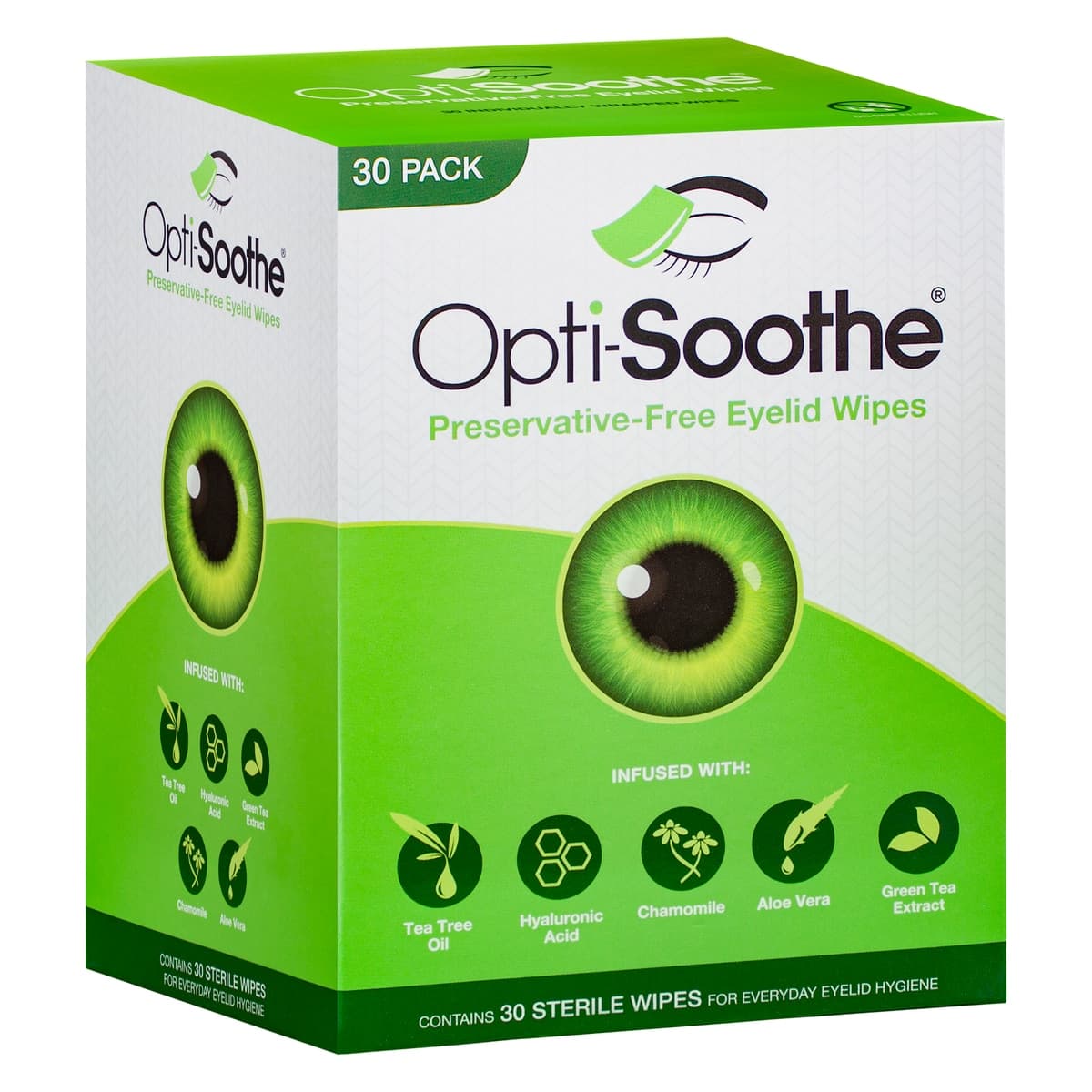 Thumbnail Opti-Soothe Preservative Free Eyelid Wipes 30 Pack
