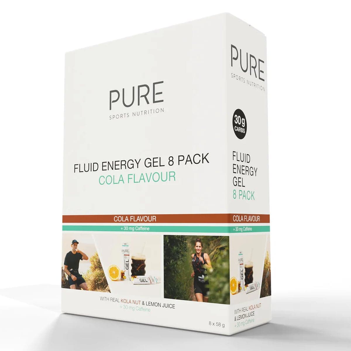 Thumbnail Pure Sports Nutrition Fluid Energy Gel Cola Caffine 18 x 50g