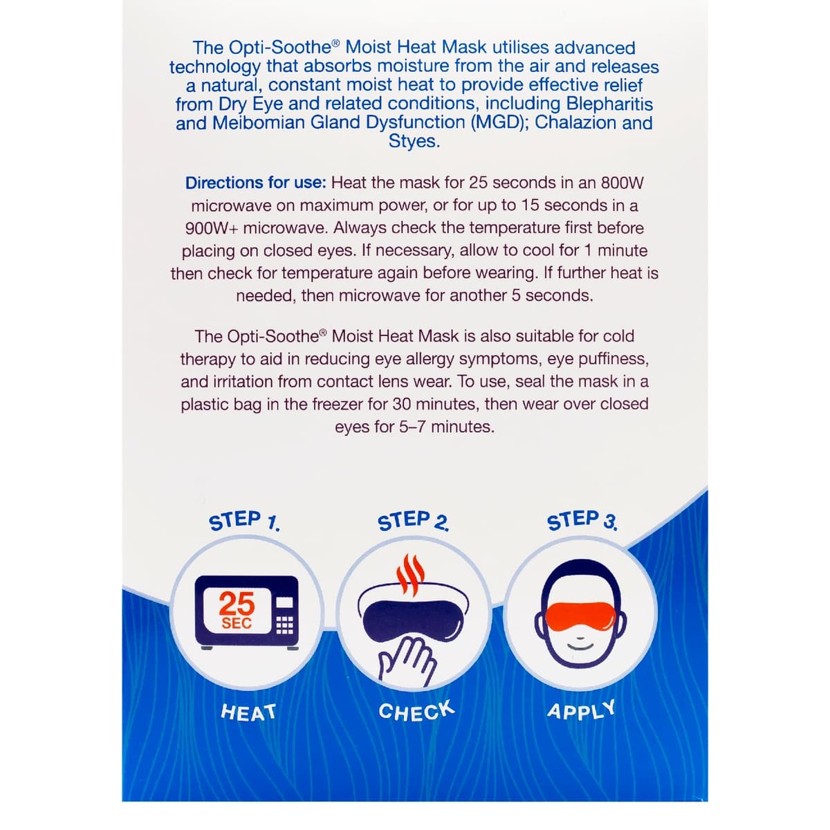 Thumbnail Opti-Soothe Moist Heat Eye Mask 1 Pack