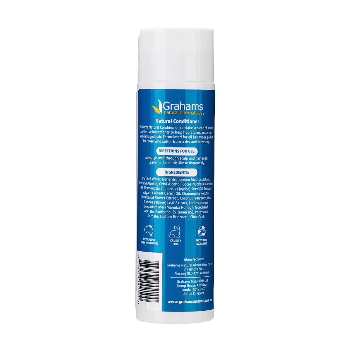 Thumbnail Grahams Natural Conditioner with Coconut & Manuka Honey 250ml