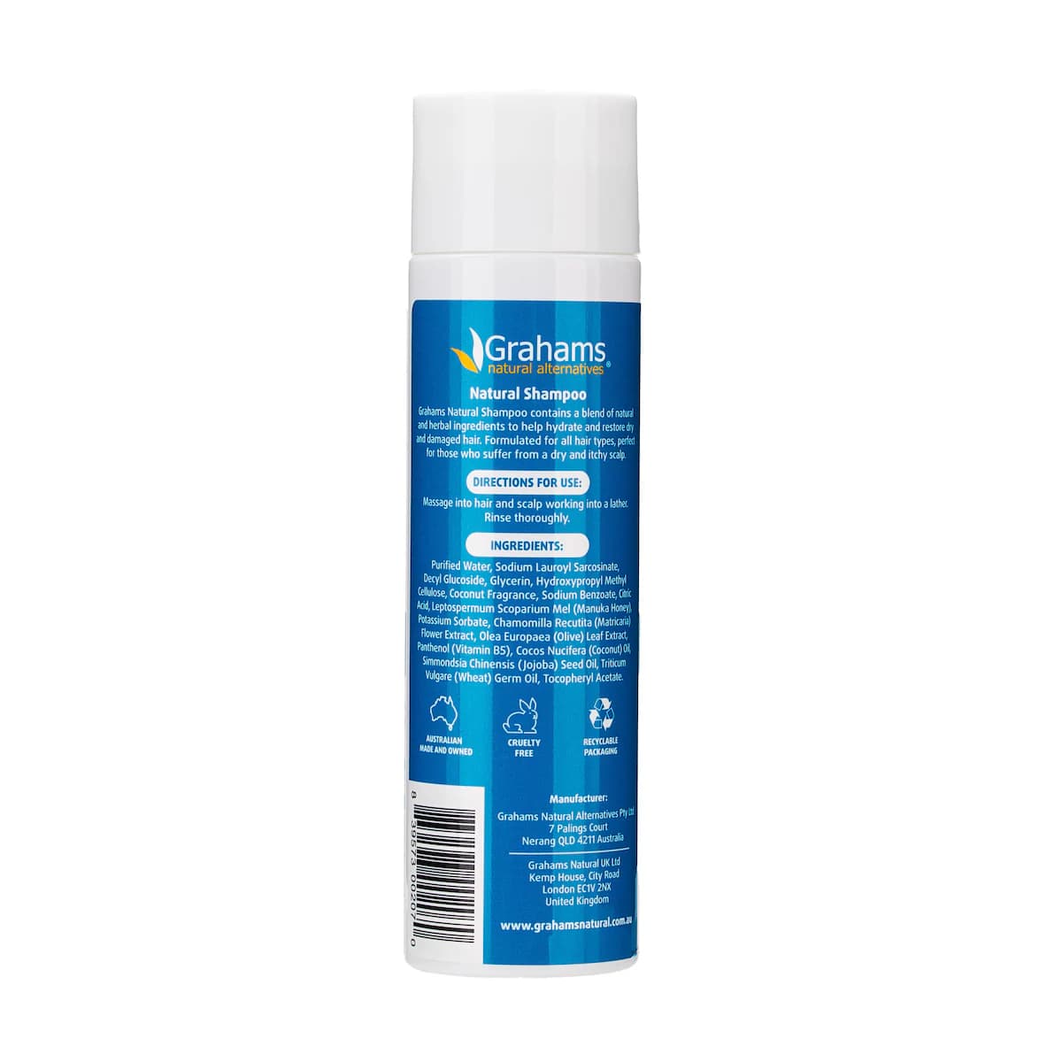 Thumbnail Grahams Natural Shampoo with Coconut & Manuka Honey 250ml