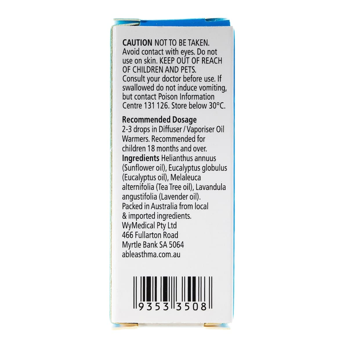 Thumbnail ABLE Vaporiser Essential Oil Cough & Cold Blend 10ml