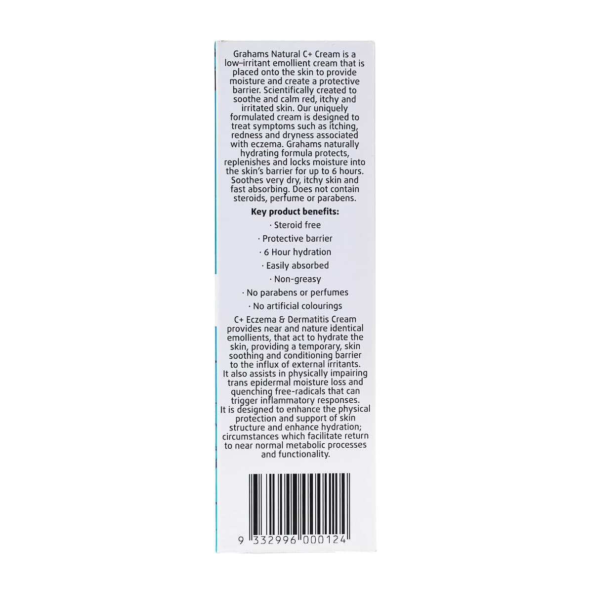 Thumbnail Grahams Natural C+ Eczema & Dermatitis Cream 120g