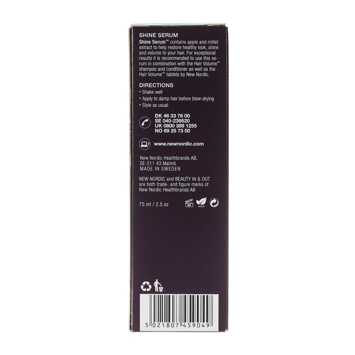 Thumbnail New Nordic Hair Volume Shine Serum 75ml