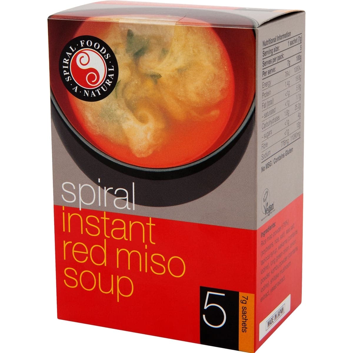 Thumbnail Spiral Instant Red Miso 5 x 7g