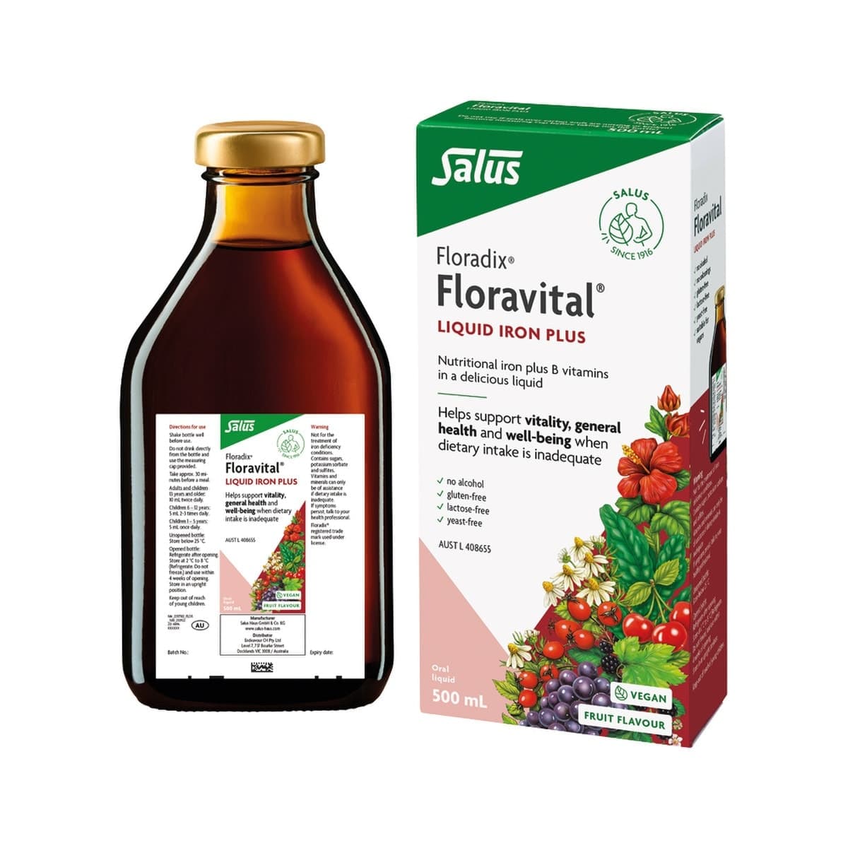Thumbnail Floradix Floravital Liquid Iron Plus 500ml