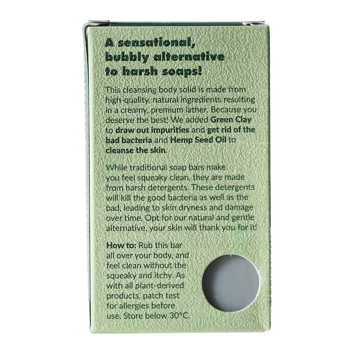 Thumbnail A Bit Hippy Hemp & Olive Body Bar 115g