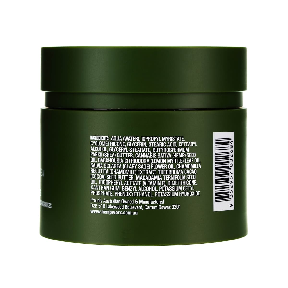 Thumbnail Hemp Worx Hemp Seed Oil Body Cream Lemon Myrtle 200g