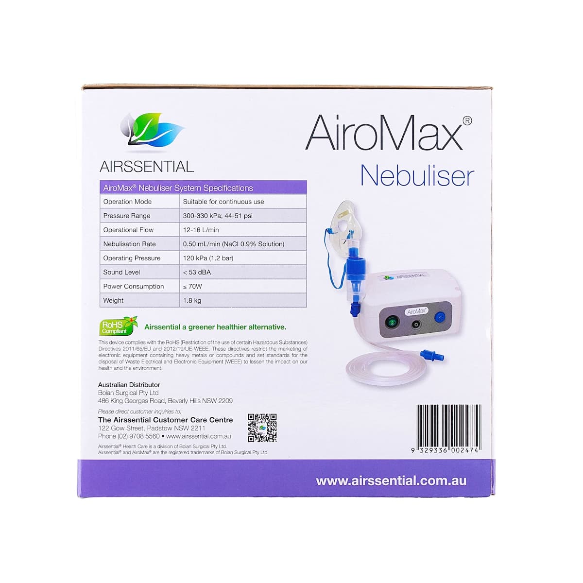 Thumbnail Airssential AiroMax Nebuliser