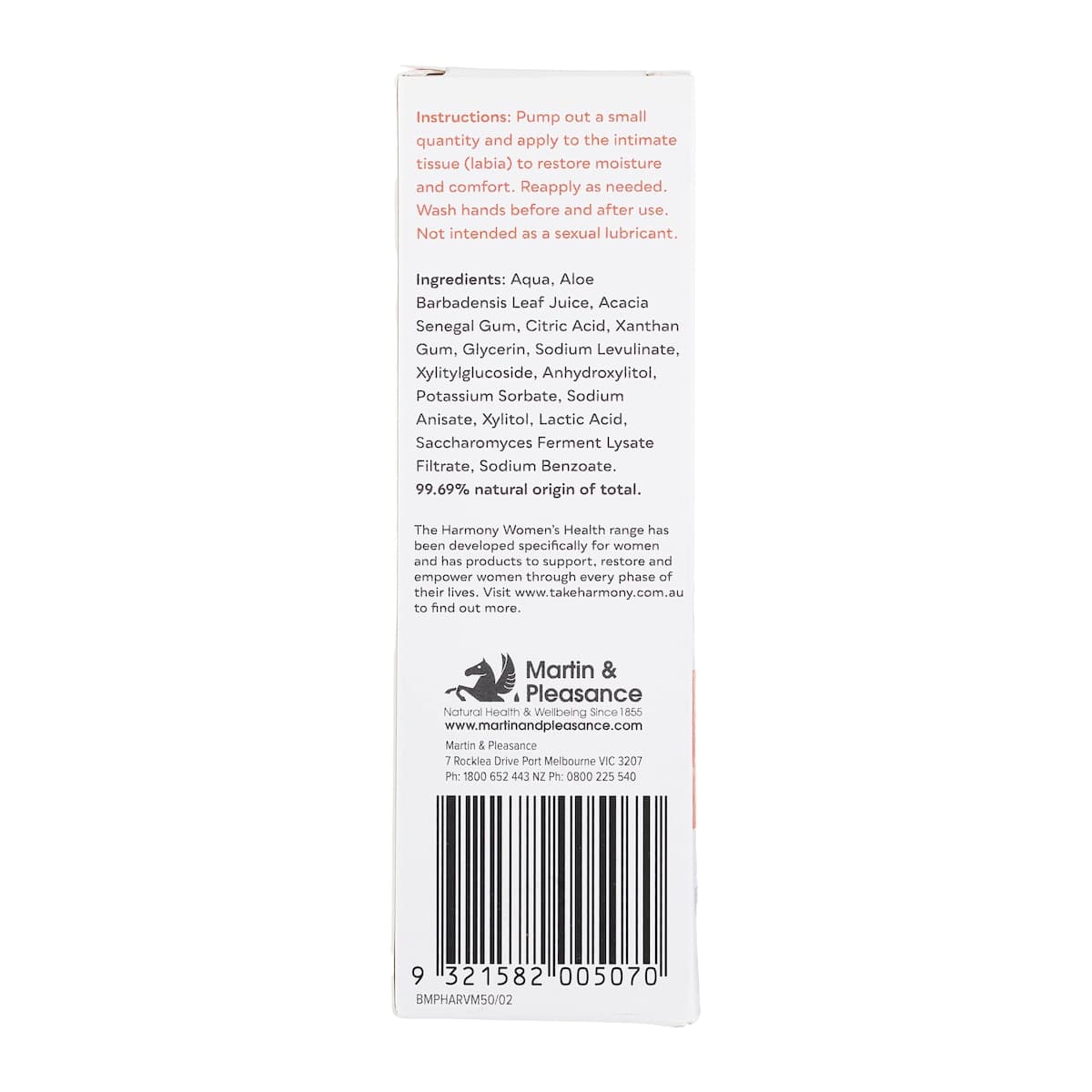 Thumbnail Harmony Feminine Moisturiser 50ml